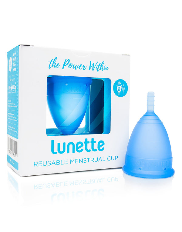 Lunette Menstrual Cup Blue - Lunette Global English